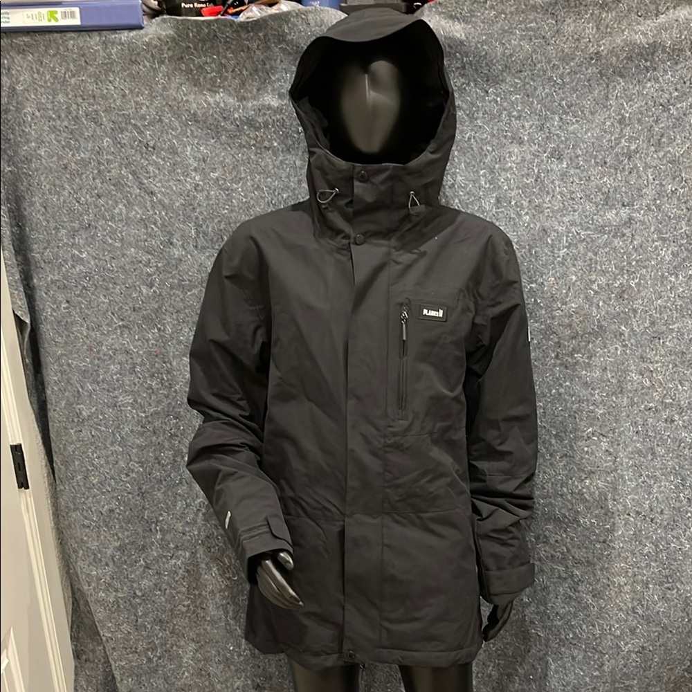 NEW Planks SIZE XL Insulated BLACK Feel Good Zip Up Durable Ski Jacket 10K/10K